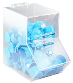 Research Products International Corp Acrylic Dispensing Bin, with Magnetic