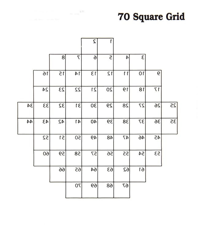 Research Products International Corp PetriStickers 70 Square Grid 3 