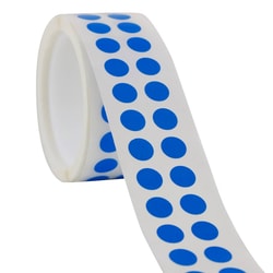 Research Products International Corp&nbsp;Tough-Spots, 3/8 Inch Diameter for 0.5-2.0ml Tubes, Blue, 1,000 per Package