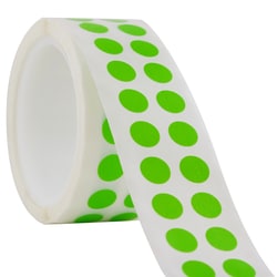 Research Products International Corp&nbsp;Tough-Spots, 3/8 Inch Diameter for 0.5-2.0ml Tubes, Green, 1,000 per Package