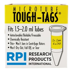 Research Products International Corp TOUGH-TAGS, YELLOW, FIT 1.5-2.0ML