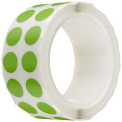Research Products International Corp&nbsp;Tough-Spots, 1/2 Inch Diameter for 1.5-2.0ml Tubes, Green, 1000 per Package