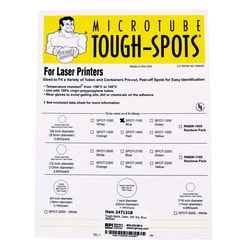 Research Products International Corp Tough-Spots for Laser Printers, 3/8