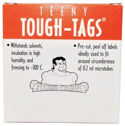 Research Products International Corp Teeny Tough-Tag for Laser, White,