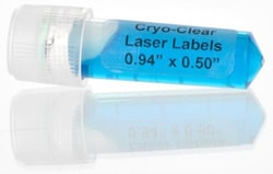 Research Products International Corp&nbsp;Cryo Clear Laser Labels for 0.5 ml Tubes, 2380 per Package