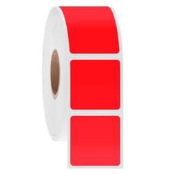 Research Products International Corp&nbsp;NitroTag Cryogenic Barcode Labels, 1 x 1 Inch Labels, 1 Inch Core Roll, Red, 1000 Labels per Roll