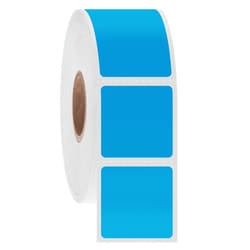 Research Products International Corp&nbsp;NitroTag Cryogenic Barcode Labels, 1 x 1 Inch Labels, 3 Inch Core Roll, Blue, 3000 Labels per Roll