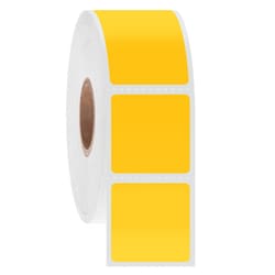 Research Products International Corp&nbsp;NitroTag Cryogenic Barcode Labels, 1 x 1 Inch Labels, 3 Inch Core Roll, Yellow, 3000 Labels per Roll