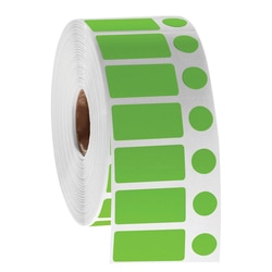 Research Products International Corp&nbsp;NitroTag CryoCombo Barcode Labels, 3 Inch Core, Green, 4000 Labels per Roll