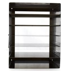 Research Products International Corp&nbsp;Freezer Rack for 100 Place Slides, Stainless Steel, 1 x 6 Array, Dimensions (Inches) 8 1/2 x 7 5/8 x 9 1/4H