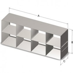 Research Products International Corp Upright Freezer Rack for 50 and 15