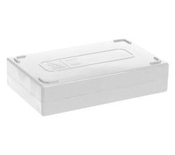 Research Products International Corp&nbsp;Microscope Slide Box, 25 Slide Capacity, White