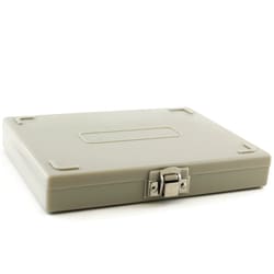 Research Products International Corp Microscope Slide Box, 100 Slide Capacity, Gray