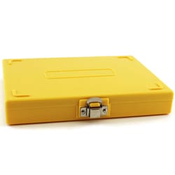 Research Products International Corp Microscope Slide Box, 100 Slide Capacity, Yellow