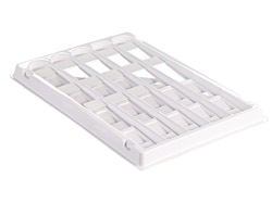 Research Products International Corp Slide Tray, White, 10 per Case