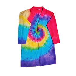 Research Products International Corp RPI Tie Dye Colored Lab Coat, Small (36)