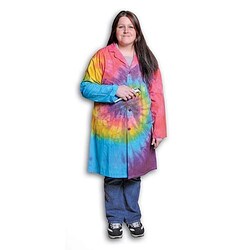 Research Products International Corp RPI Tie Dye Colored Lab Coat, Extra