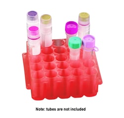 Research Products International Corp UniRack Jr. Micro-Tube Rack, Red, 10 per Case