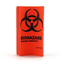 Research Products International Corp&nbsp;BioHazard Identity Label, 3 1/2x2 1/4