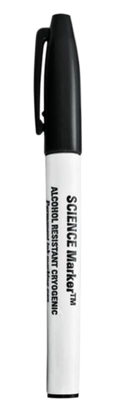 Research Products International Corp Fine Tip Marker, Black, 6/pk