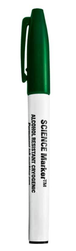Research Products International Corp Fine Tip Marker, Green, 6/pk, Quantity: