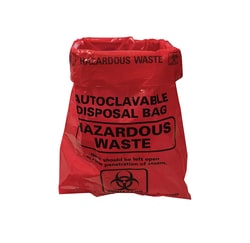 Research Products International Corp Red Biohazard Bags, 8.5x11", 100/cs,
