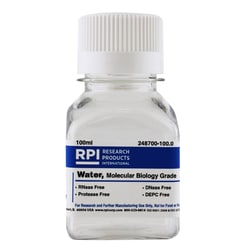 Research Products International Corp Water, Molecular Biology Grade, Sterile, DNase and RNase Free, 100 ml