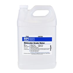 Research Products International Corp Water, Molecular Biology Grade, DNase and RNase Free, 1 Gallon