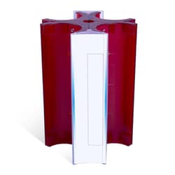 Research Products International Corp Easyplate Petri Dish Rack, Red, 48