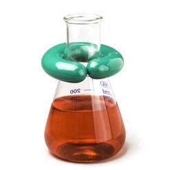 Research Products International Corp C Shaped Lead Ring Flask Weight, Vinyl