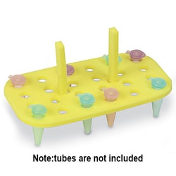 Research Products International Corp Floating Foam Tube Rack, Yellow, Holds 24 1.5 - 2.0ml Tubes, 5 per Package