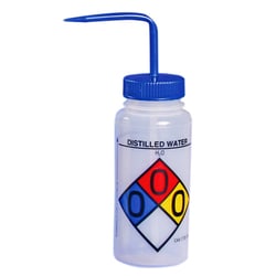 Research Products International Corp Safety Wash Bottles, Distilled Water, 4/CS