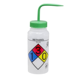 Research Products International Corp Right-To-Know Safety Wash Bottles,