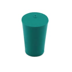 Research Products International Corp&nbsp;Laboratory Grade Rubber Stoppers, Green Neoprene Rubber, Size #0, 17 x 13 x 25mm, 68 per Package