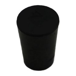 Research Products International Corp Laboratory Grade Rubber Stopper, Black