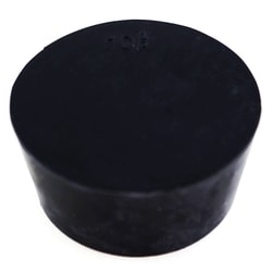 Research Products International Corp Laboratory Grade Rubber Stopper, Black