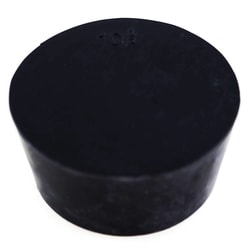Research Products International Corp Laboratory Grade Rubber Stopper, BLK SBR Rubber, Size #11, 56 x 48 x 25mm, 6 per Package