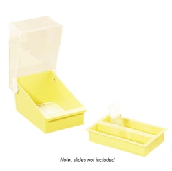 Research Products International Corp SlideFile Junior Storage System, 3 1/4 x 5 1/2 x 3 3/8, 50 Slots, 200 Slide Capacity, Yellow