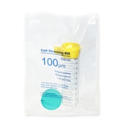 Research Products International Corp&nbsp;ReadyStrain Cell Straining Kits, 100&micro;m, Yellow, 50 per package