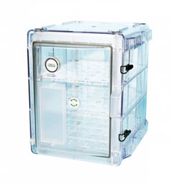 Research Products International Corp Secador Desiccator Cabinet, Vertical, Clear, 1.58 Cubic Feet, 13 1/4 x 16 1/4 x 16 1/2 Inches