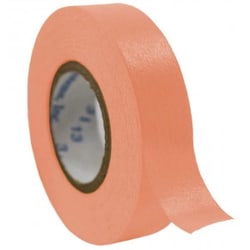 Research Products International Corp Time Tape, Salmon, 3 Inch Core, 1/2 Inch Wide, 2160 Inch Roll, 6 Rolls per Case
