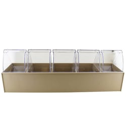 Research Products International Corp Clear Tip Open Bin, 5 Units, 5 1/4