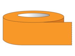 Research Products International Corp RPI Color Coded Multi-Purpose Laboratory Tape, 3 Inch Core, 1/2 Inch Wide, 2,160 Inches per Roll, Orange