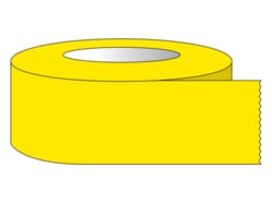 Research Products International Corp RPI Color Coded Multi-Purpose Laboratory Tape, 3 Inch Core, 1/2 Inch Wide, 2,160 Inches per Roll, Yellow