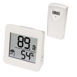 Research Products International Corp Wireless Humidity/Temperature Monitor Set, w/NIST Cert.