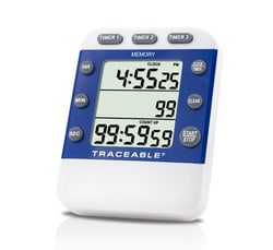 Research Products International Corp Traceable Triple Display Timer, Chemical Resistant ABS Plastic Case