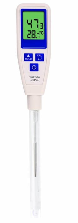 Research Products International Corp&nbsp;Test Tube pH Pen, Flat Tip Probe, ATC