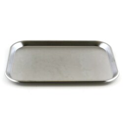 Research Products International Corp Stainless Steel Oblong Tray, 15 1/8