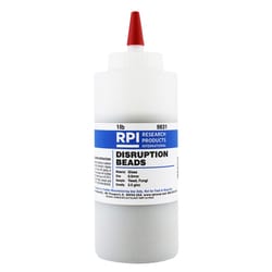 Research Products International Corp Disruption Beads for Yeast/Fungi, 0.5mm Bead Size, Glass Beads, 2.5 g/cc Density, 1 Pound Bottle