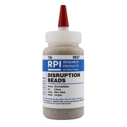 Research Products International Corp Disruption Beads for Tough Tissue, 2.0mm Bead Size, Zirconia Beads, 5.5 g/cc Density, 454 Grams
